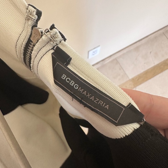 BCBG White and Black Body Con Dress - Picture 2 of 3